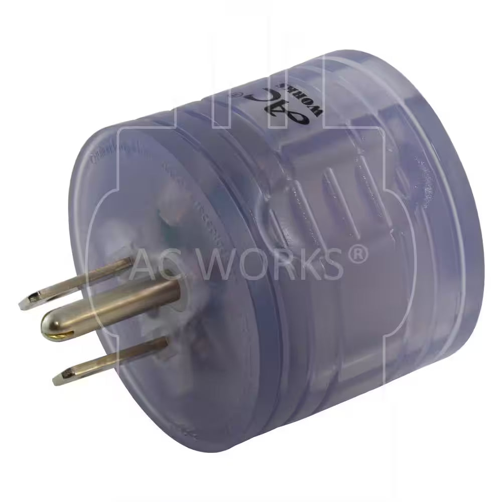 RV Adapter 15 Amp Household Plug to RV TT-30 30 Amp 125-Volt RV Female Connector with Power Indicator
