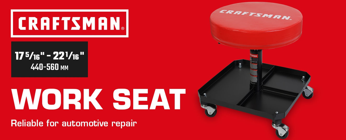 16.14-In X 15.94-In Work Seat ( Red )
