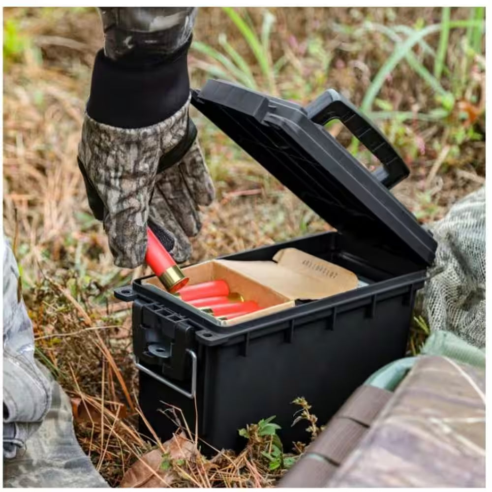 Orange Plastic Marine Lockable and Stackable Storage Box with Handle