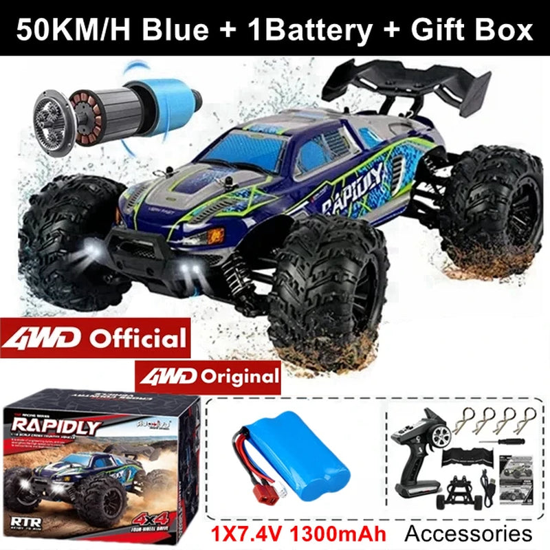Remote Control Car off Road 4X4 RC Car High Speed Buggy Truck Super Brushless 50 or 80KM/H Fast Drift Racing Toy Gift