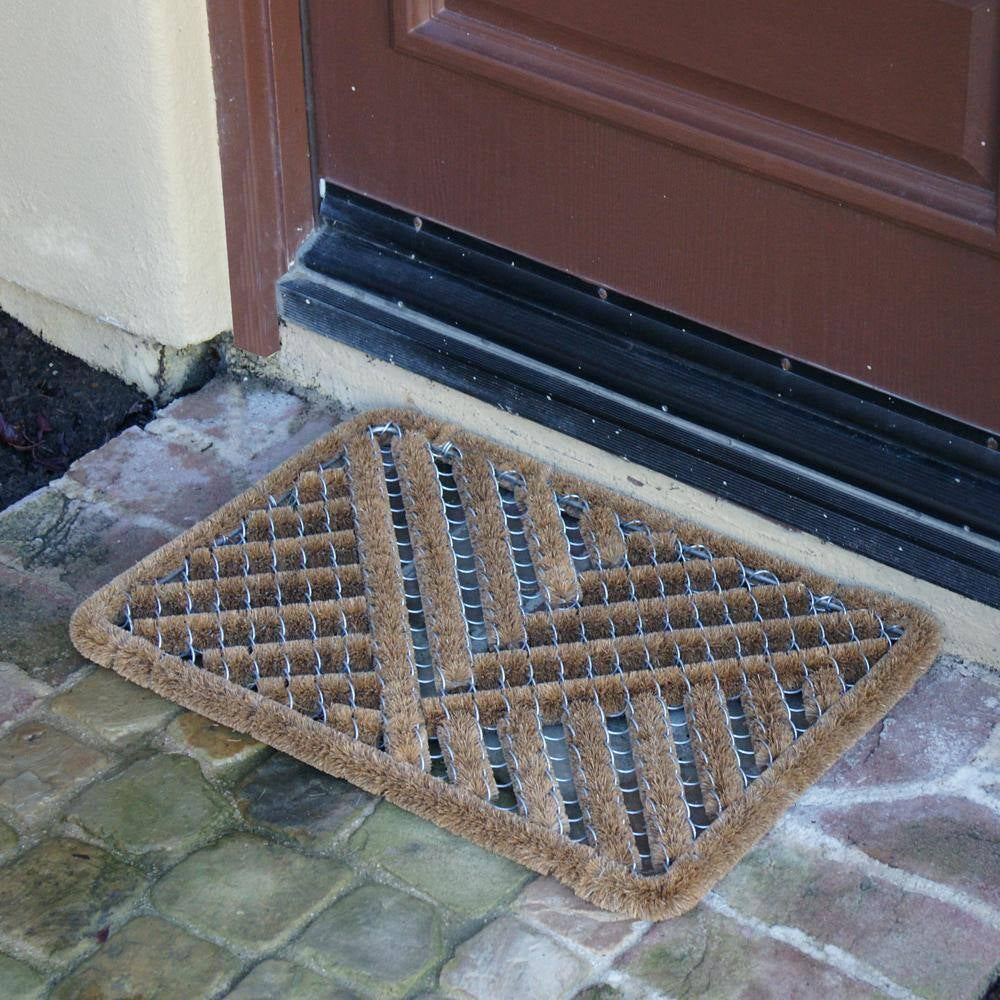 Polygon All Weather 18 In. X 30 In. Coir Scraper Mat