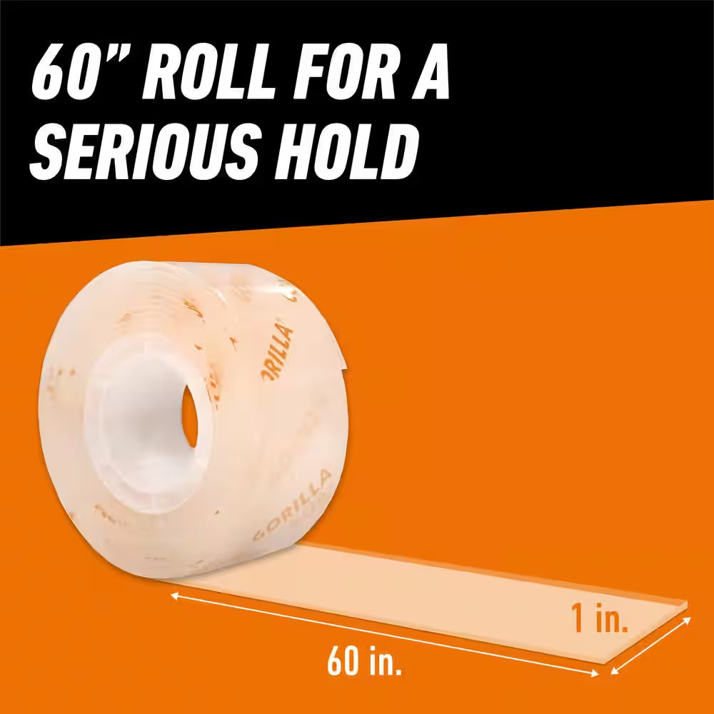 1 in X 1.67 Yds. Tough and Clear Double Sided Mounting Tape