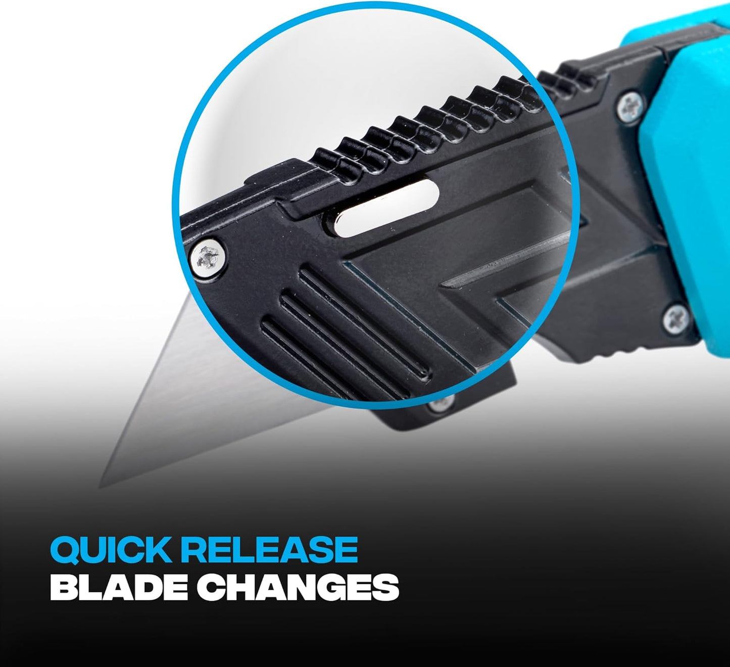 Blue Pro 0.6Mm 3 -Blade Folding Utility Knife with on Tool Blade Storage