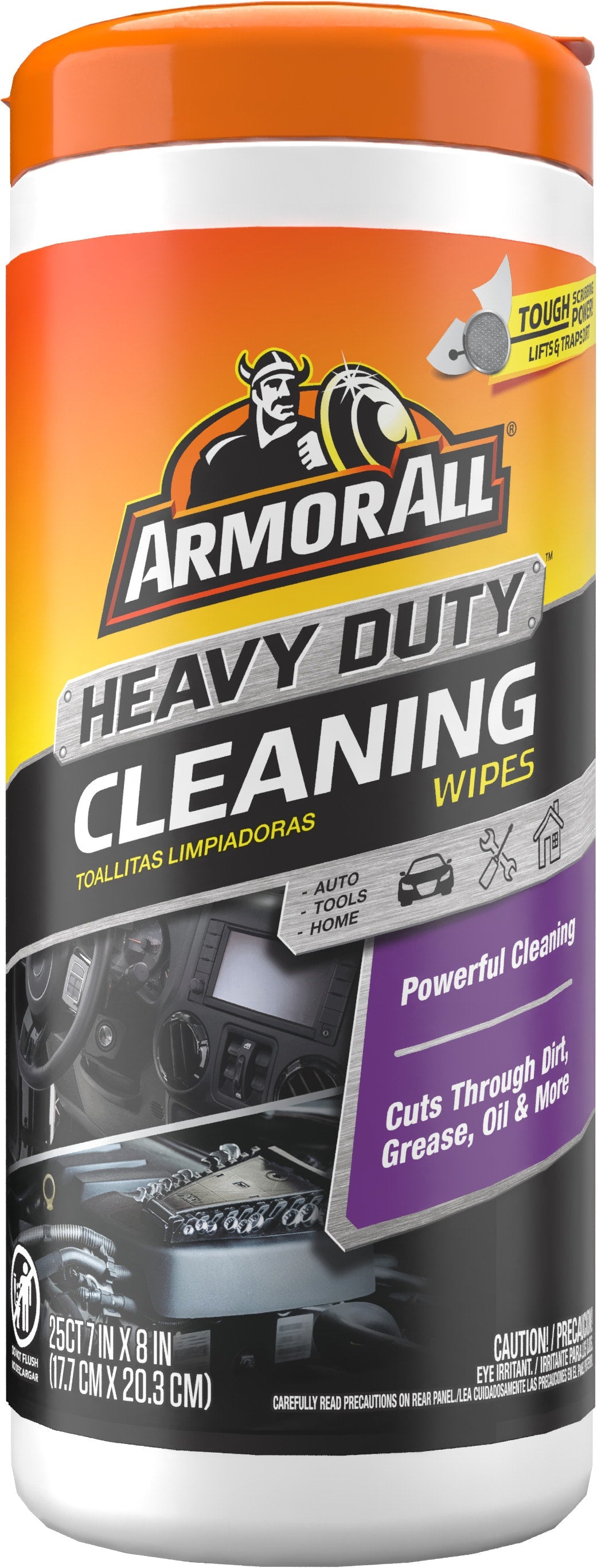 Heavy Duty Cleaning Wipes 25 -Count Wipes Car Interior Cleaner