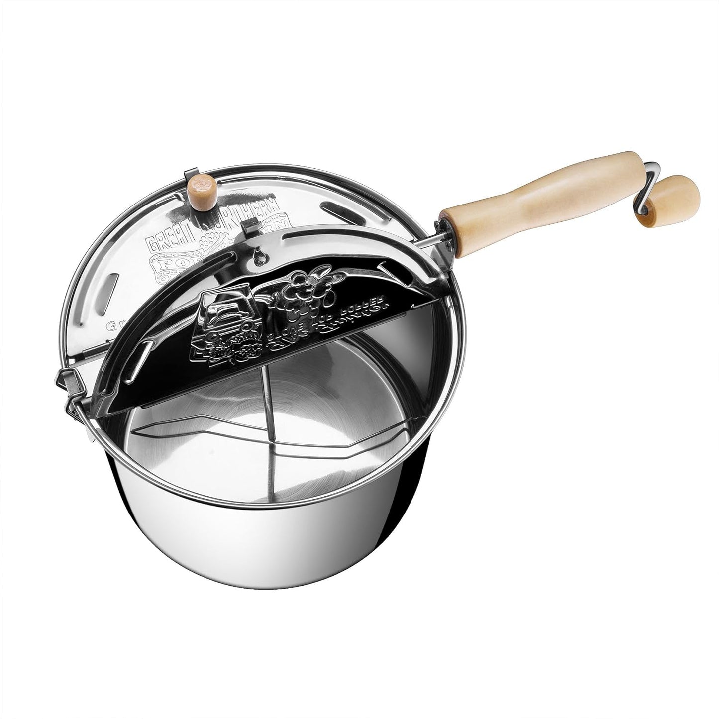 GREAT NORTHERN Stainless Steel Popcorn Popper Set