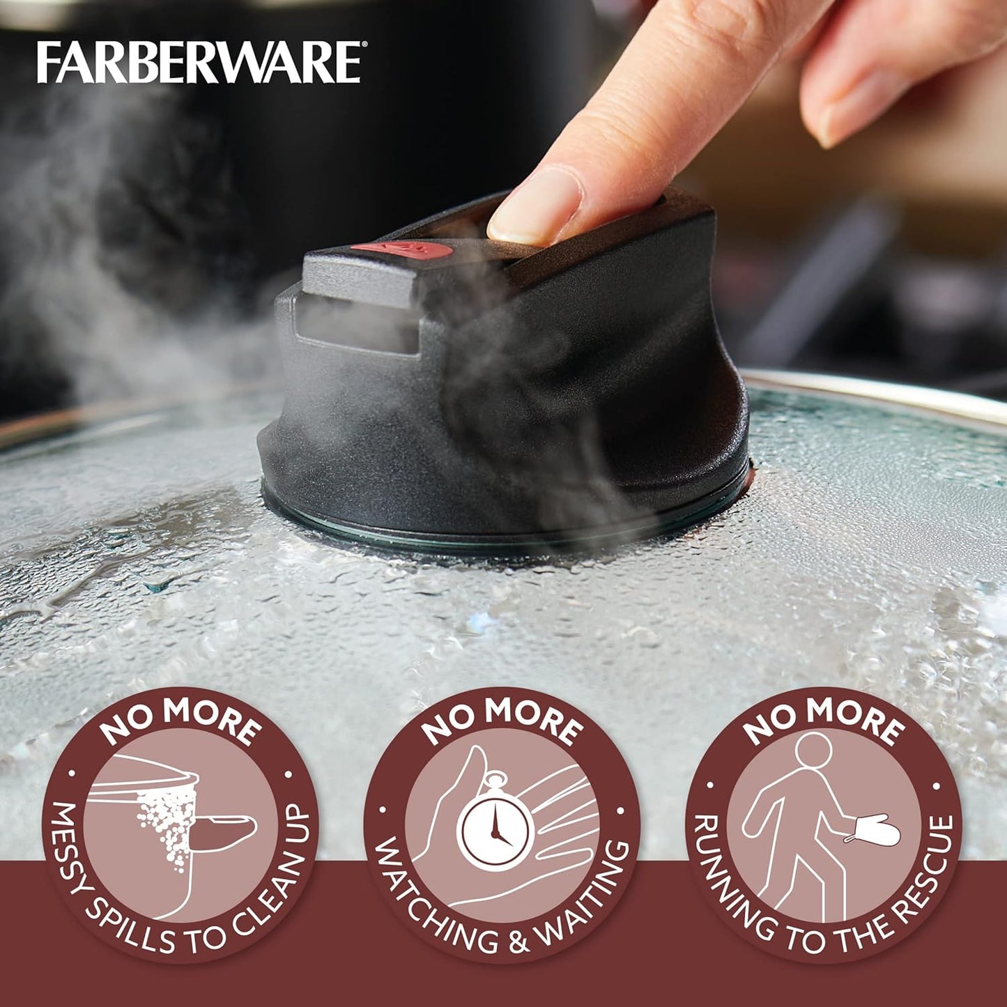 Farberware Black 14-Piece Smart Control Cookware Nonstick Pots and Pans Set