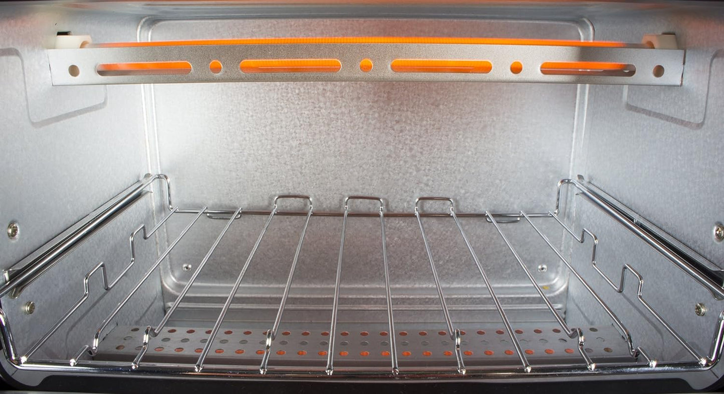 SPT 800-Watt 2-Slice White Toaster Oven with Easy Grasp and Timer