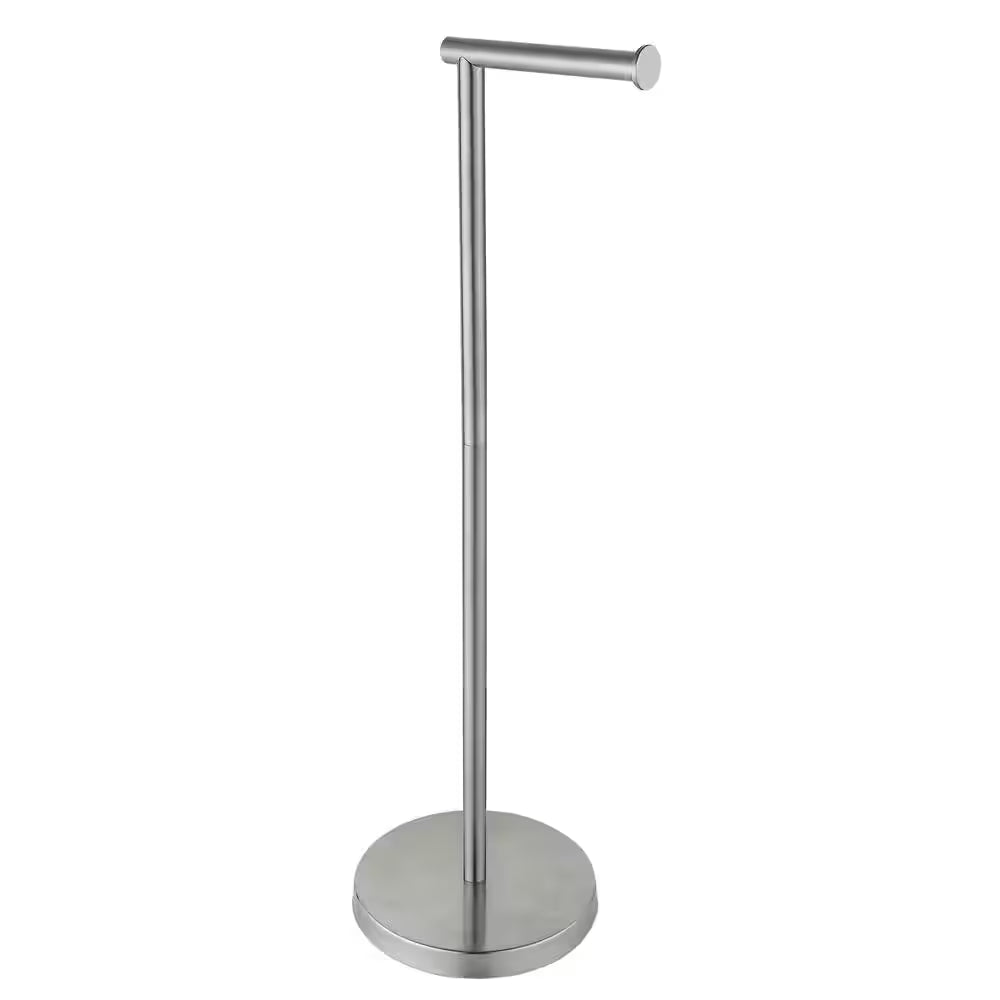 Bathroom Freestanding Toilet Paper Holder Tissue Roll Holder in Stainless Steel Brushed Nickel
