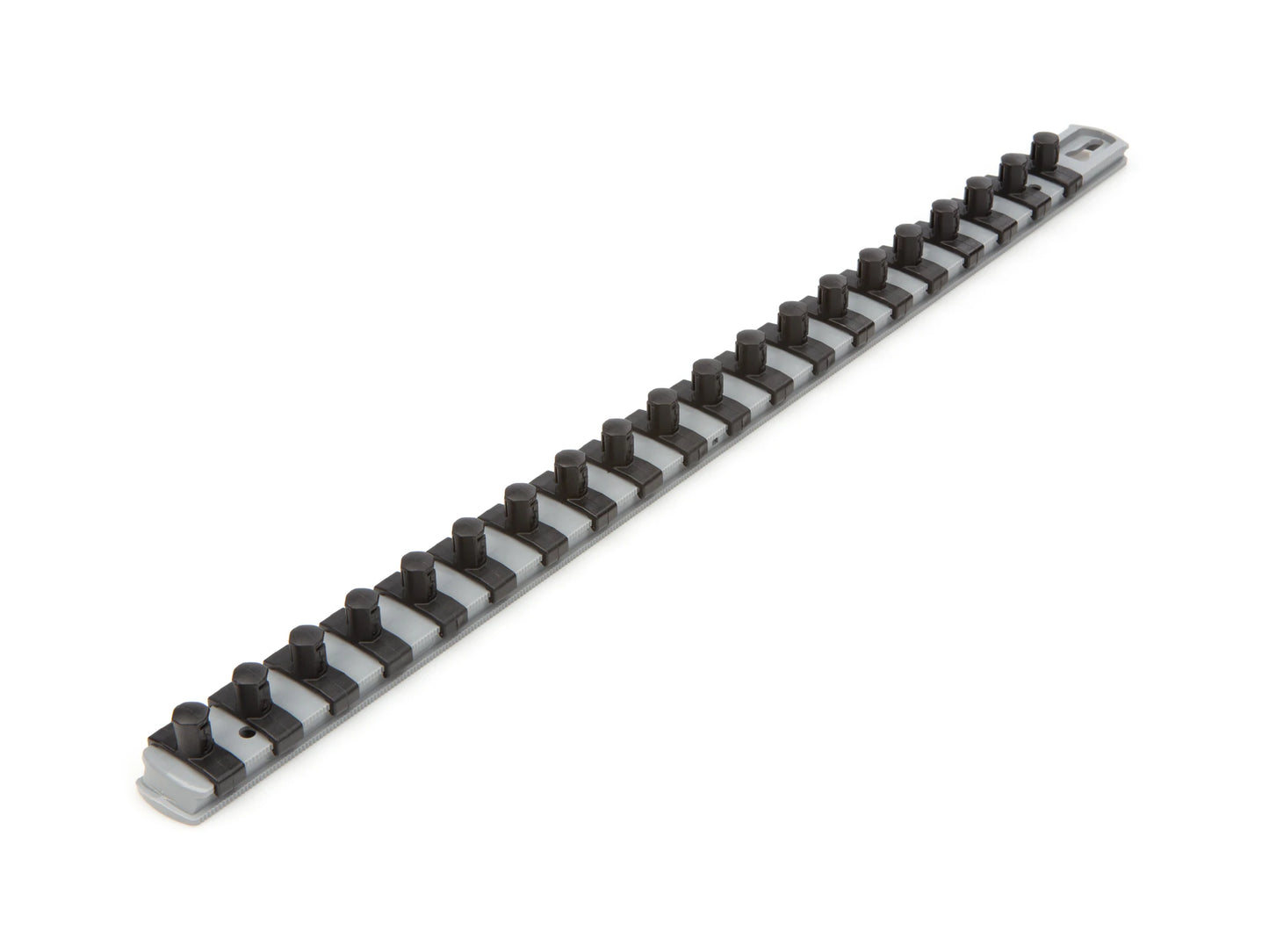 Plastic Socket Storage - 3/8 in Drive X 18 Inch Socket Rail with 20 Clips