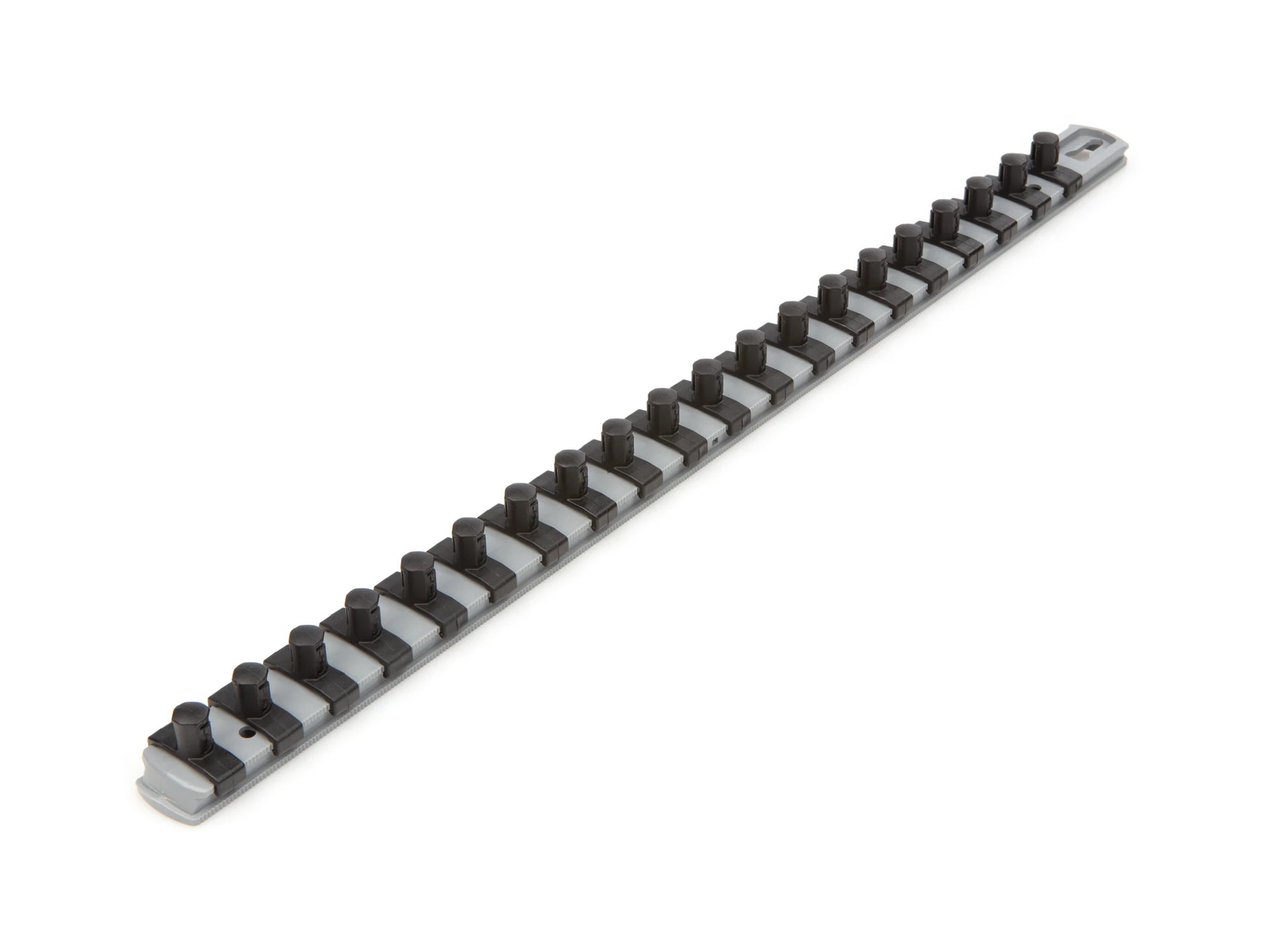 Plastic Socket Storage - 3/8 in Drive X 18 Inch Socket Rail with 20 Clips