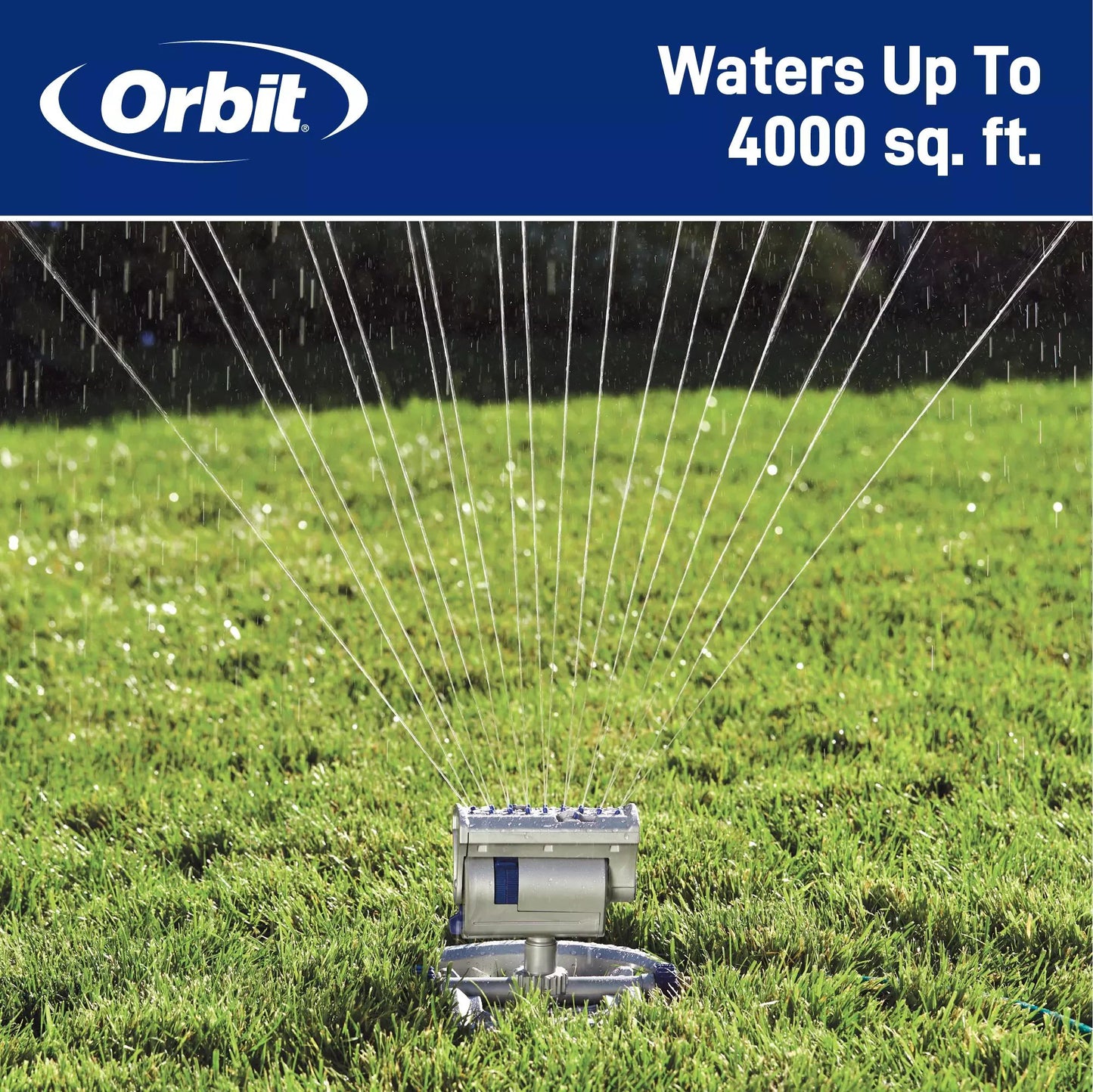 Max 3900-Sq Ft Oscillating Sled Lawn Sprinkler