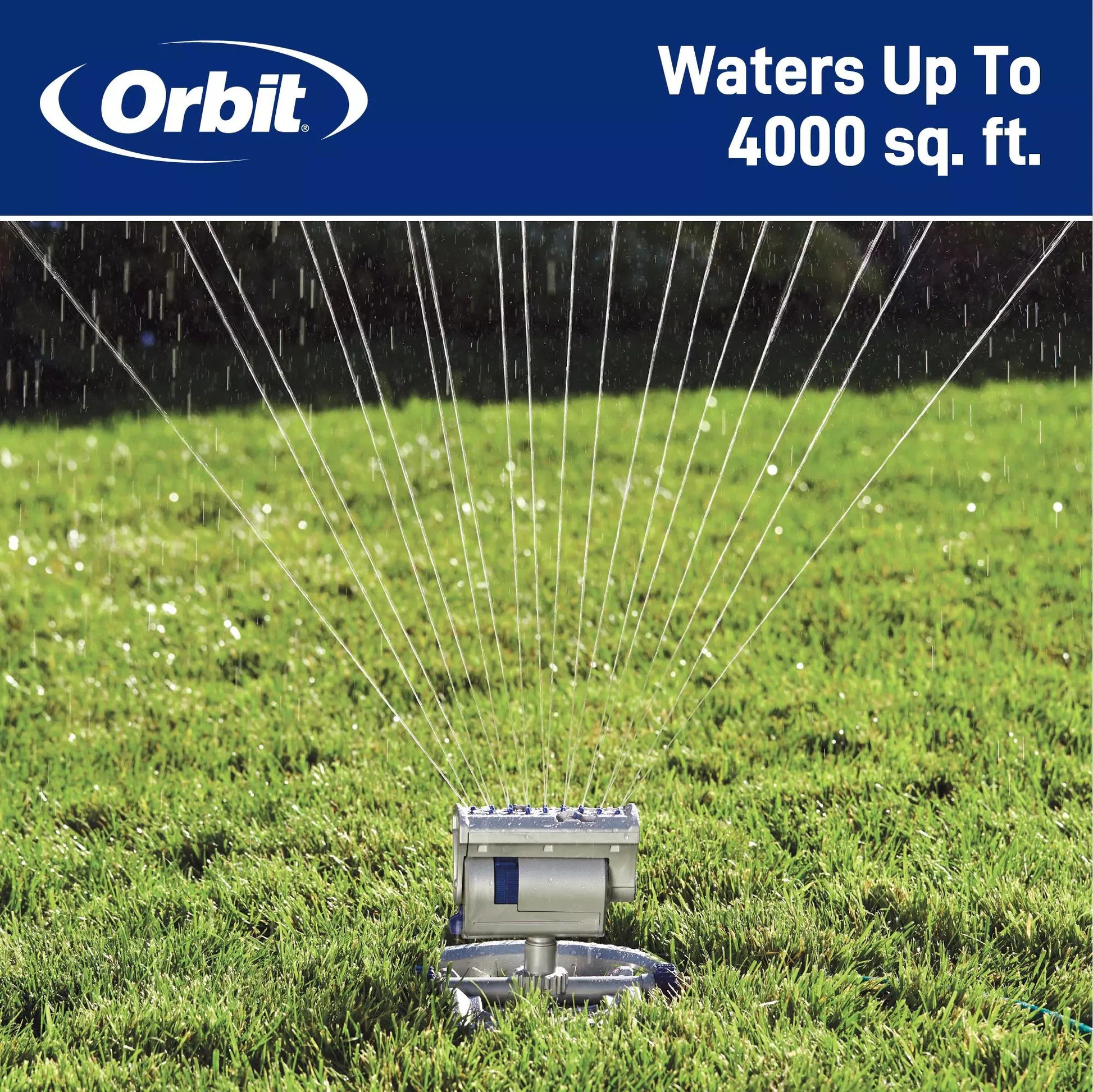 Max 3900-Sq Ft Oscillating Sled Lawn Sprinkler