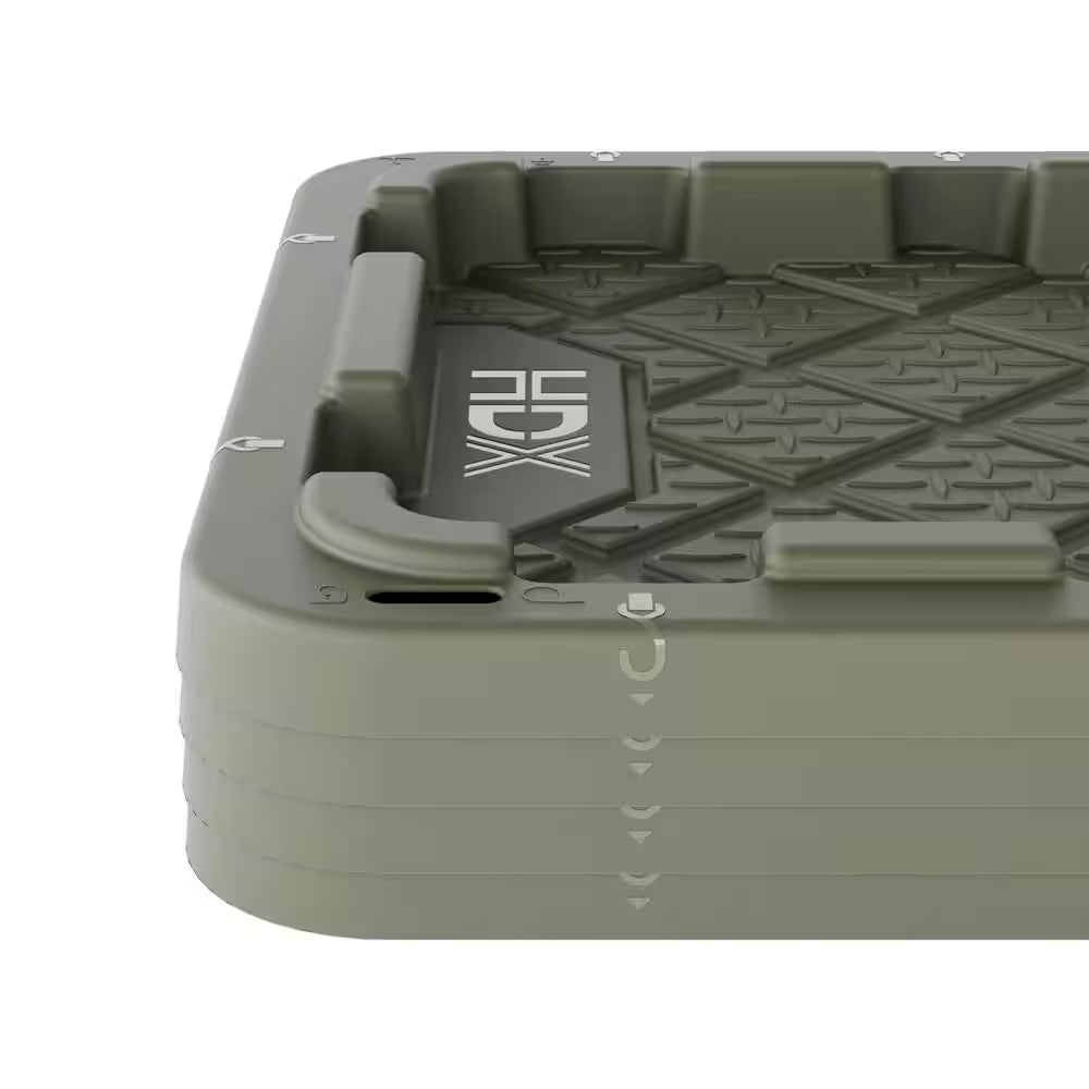 Army Green 27 Gal. Storage Tote Lid 4-Pack