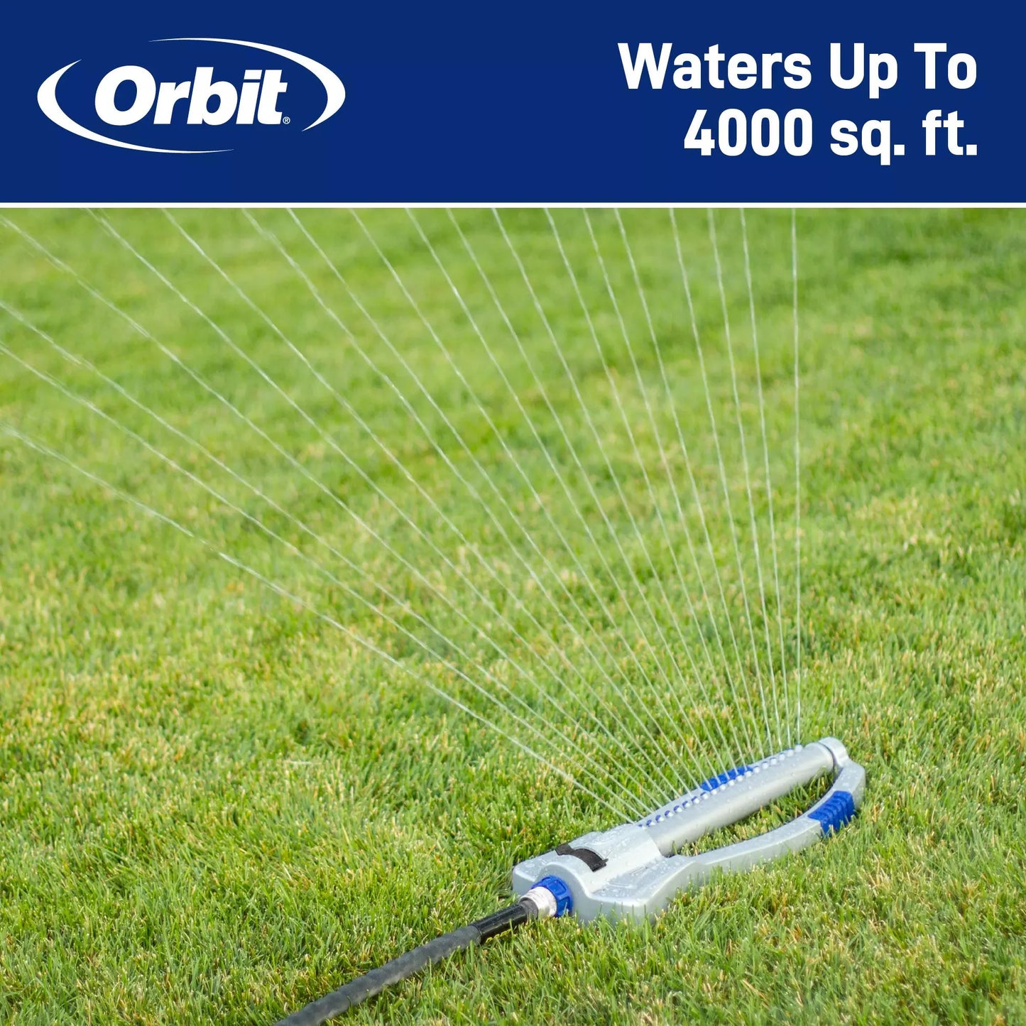 Max 4000-Sq Ft Oscillating Sled Lawn Sprinkler