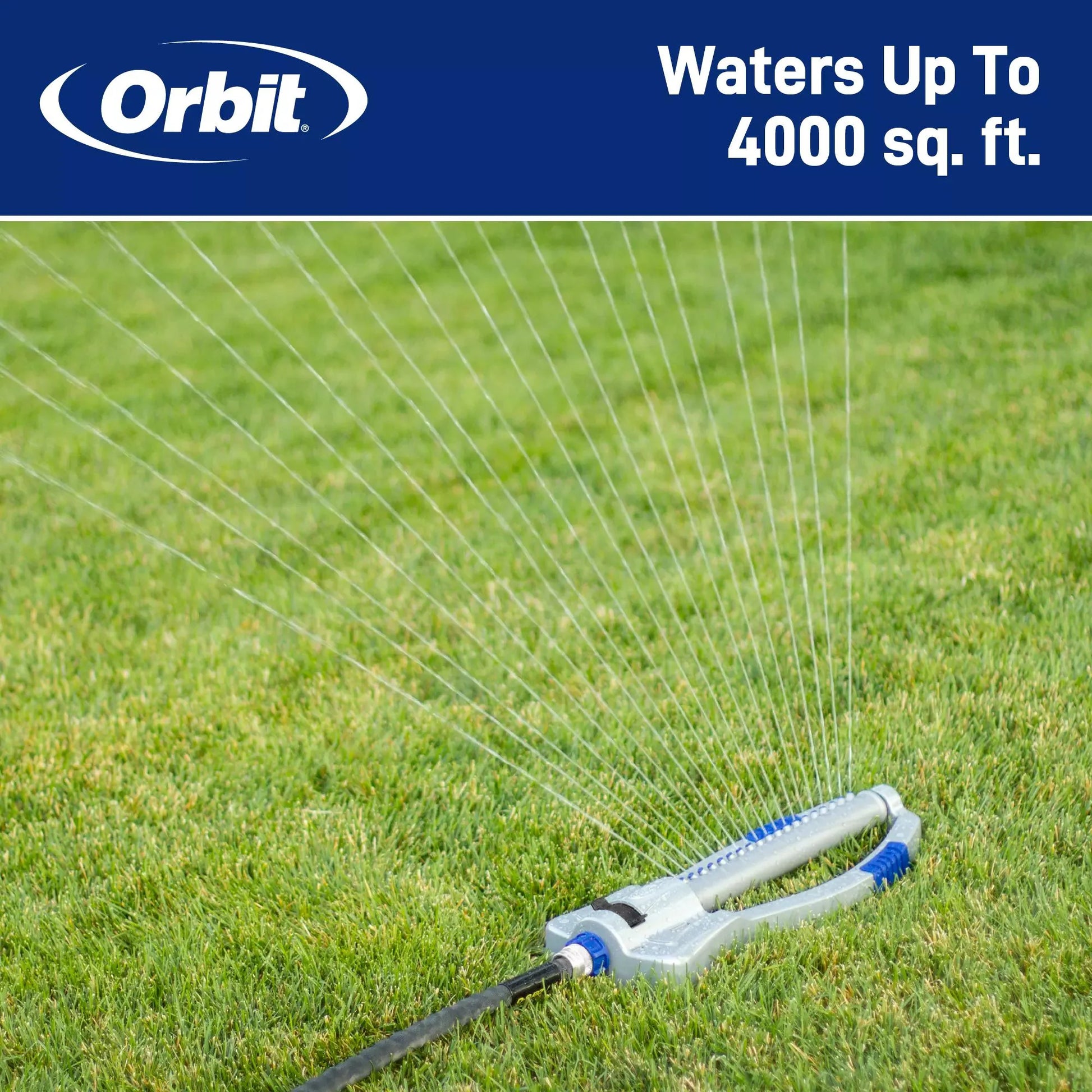 Max 4000-Sq Ft Oscillating Sled Lawn Sprinkler