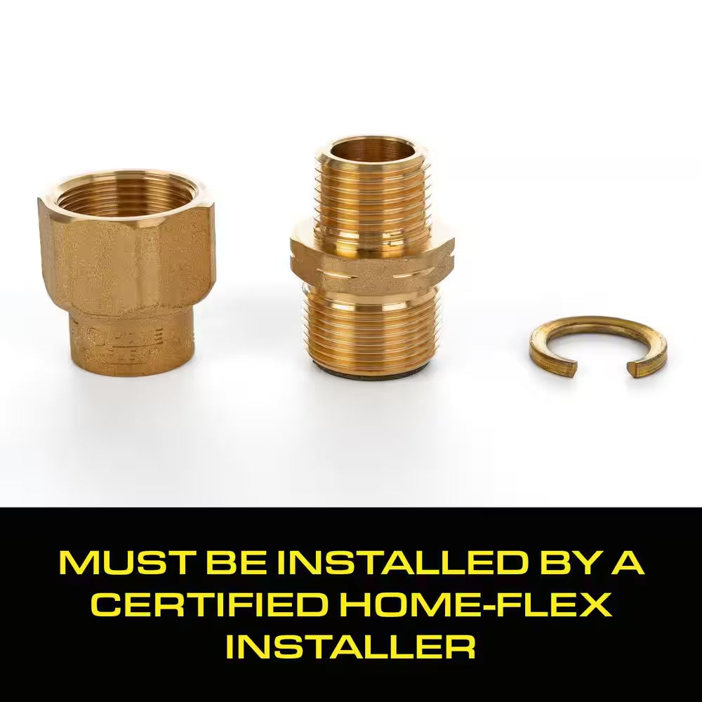 1/2 In. CSST X 1/2 In. MIPT Brass Male Adapter