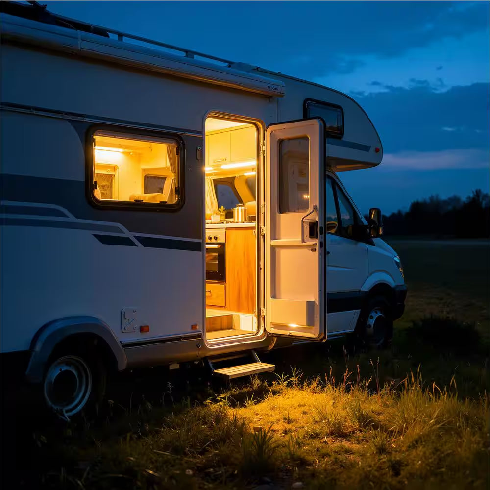 RV Power Converter, 55 Amp, 110V AC to 12V DC RV Converter Battery Charger, Multi Stage Smart Charging, for Camper