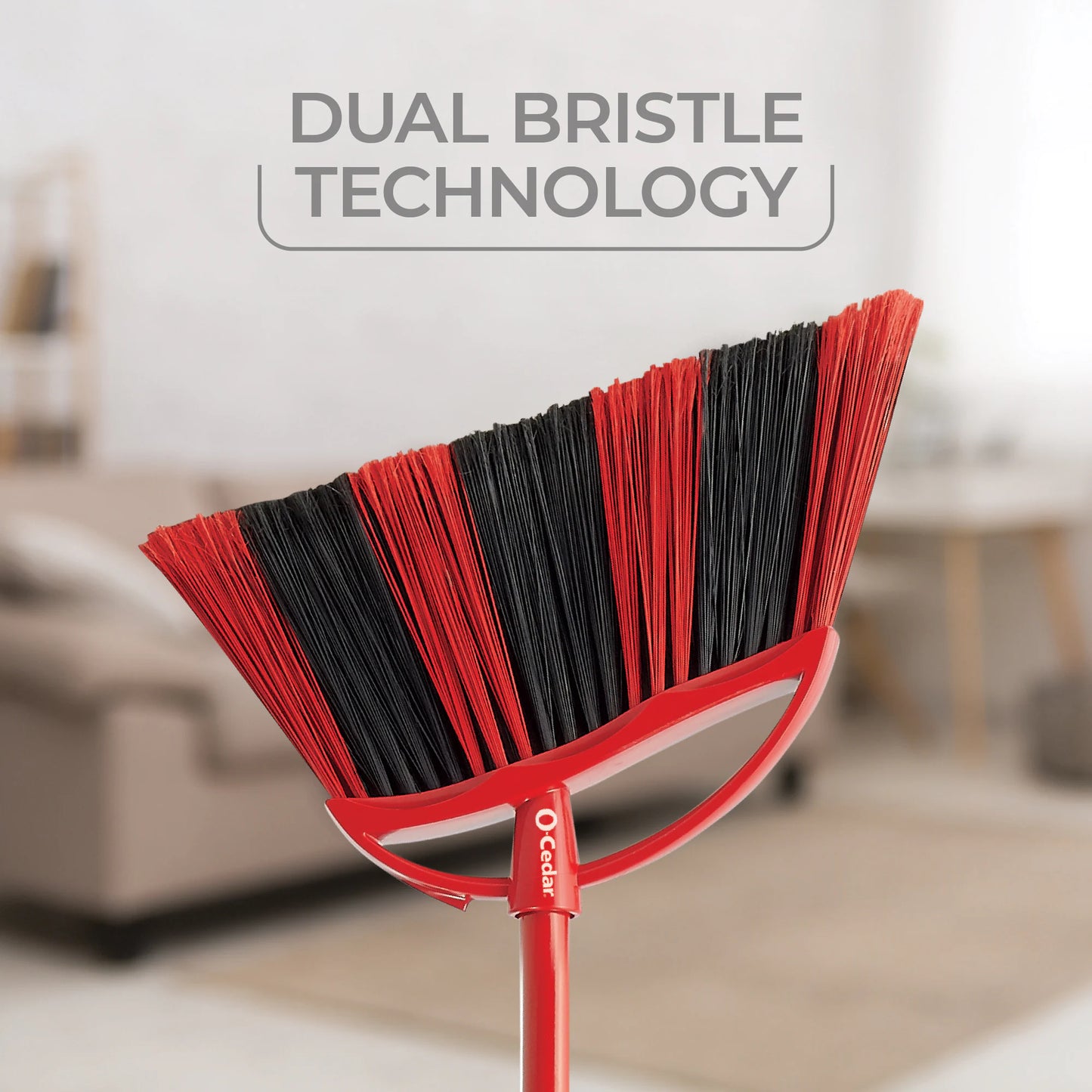 Powercorner One Sweep 13.5-In Poly Fiber Multi-Surface Angle with Dustpan Upright Broom