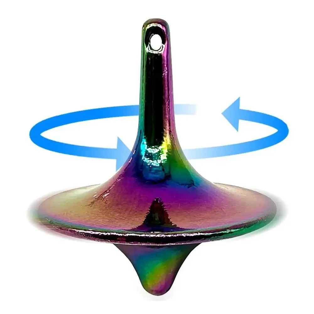 Hot Movie Totem Metal Gyro Silvery Hand Spinning Top Fingertips Small Cyclone Gyroscope anti Stress Fidget Toys for Adult Gifts
