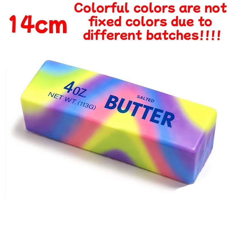 Squishy Butter Stick Fidget Toy Sticky Butter Stick Slow Rebound Stress Ball Squeeze Toy Anti-Stress Sensory Toy for Adults