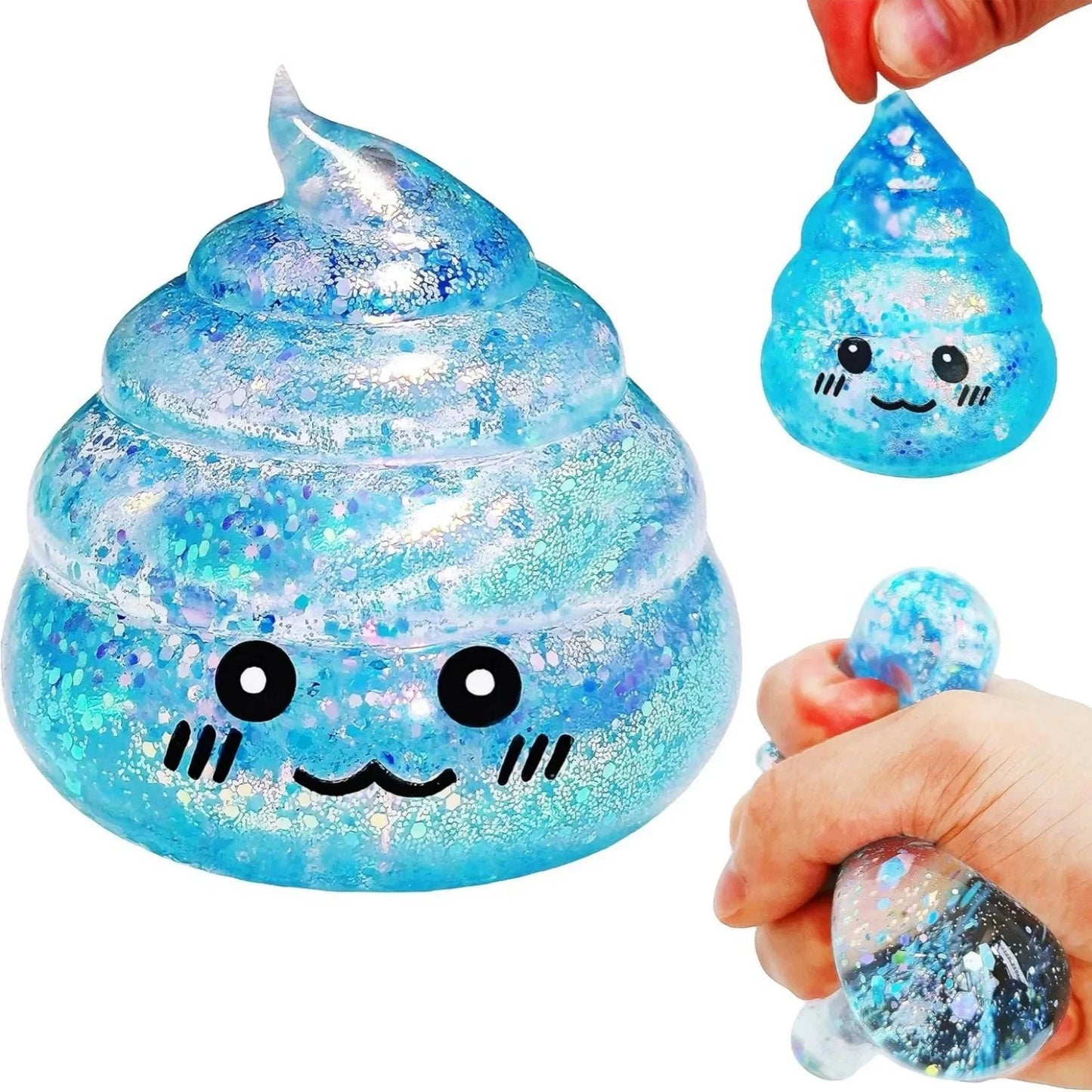 Novelty Squishy Poo Stress Ball Squishies Toys Maltose Funny Stretch Squeeze Fidget Toys for Adults Stress Relief Prank Gift