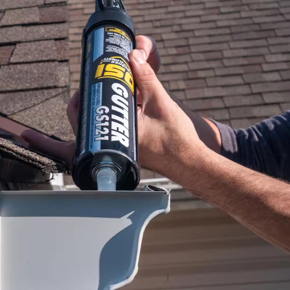 GS121 Paintable 10 Oz. Clear Solvent for Gutters Caulk Sealant