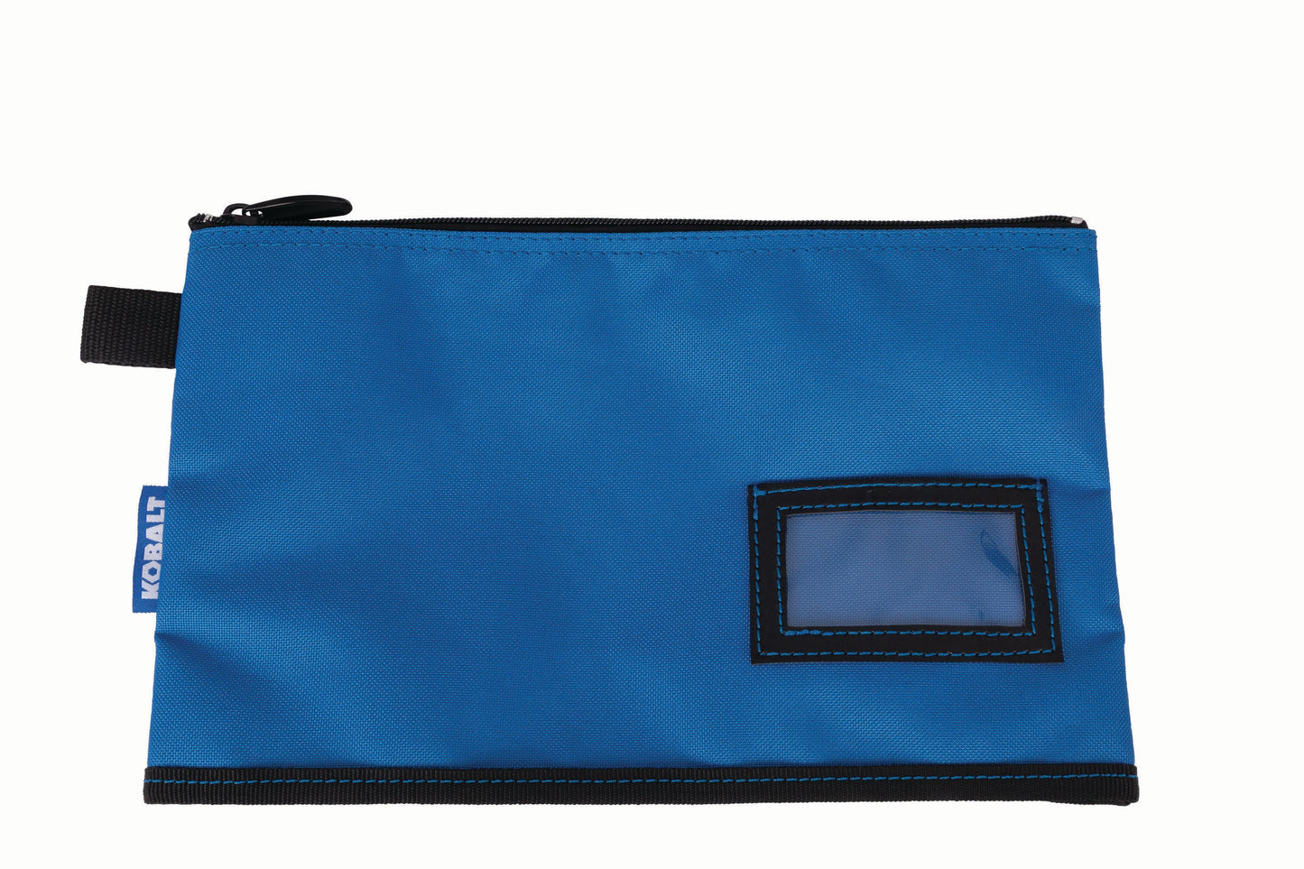 Blue Polyester 12-In W X 0.25-In D X 7.25-In L Zippered Document Bag