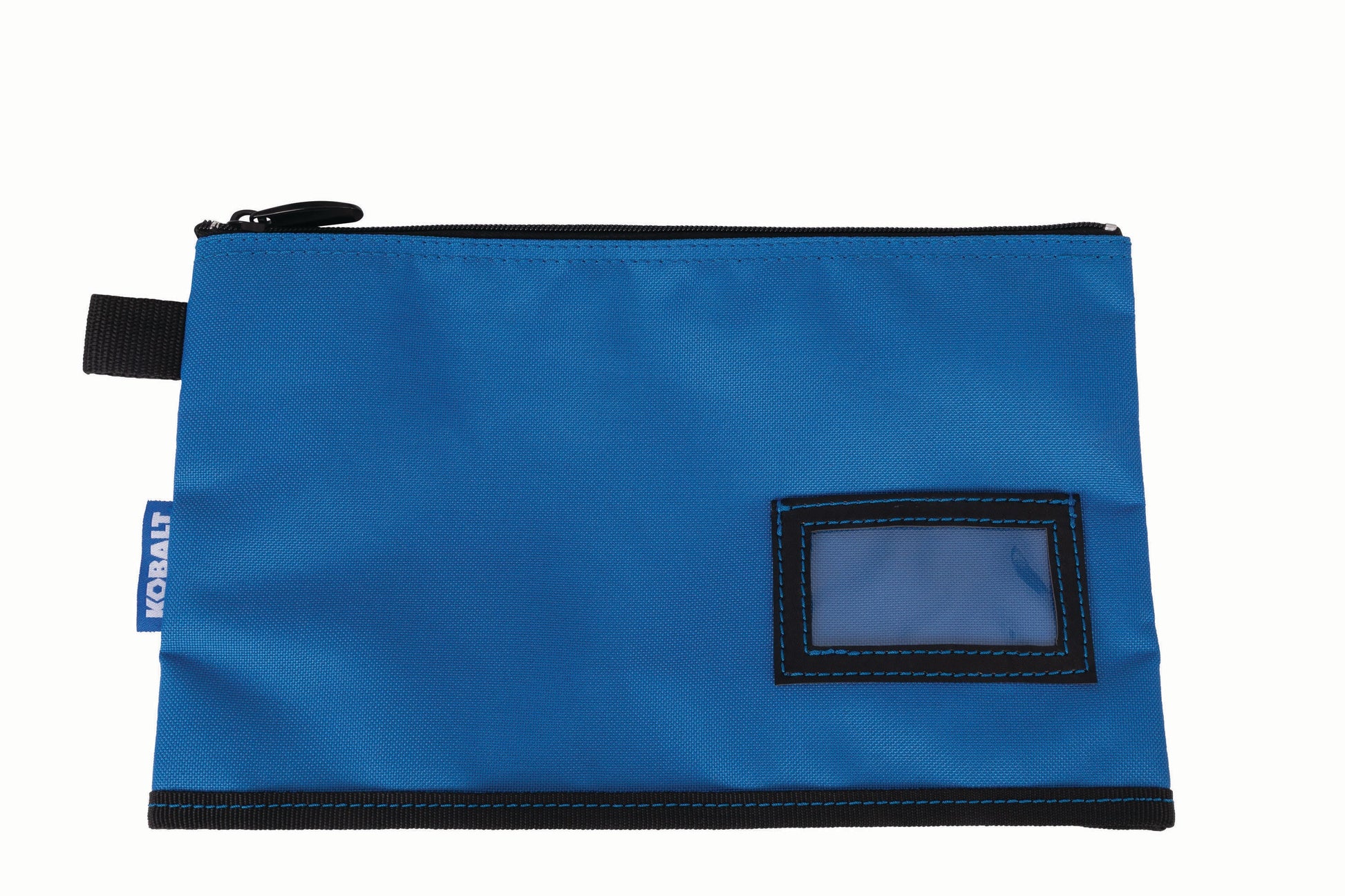 Blue Polyester 12-In W X 0.25-In D X 7.25-In L Zippered Document Bag