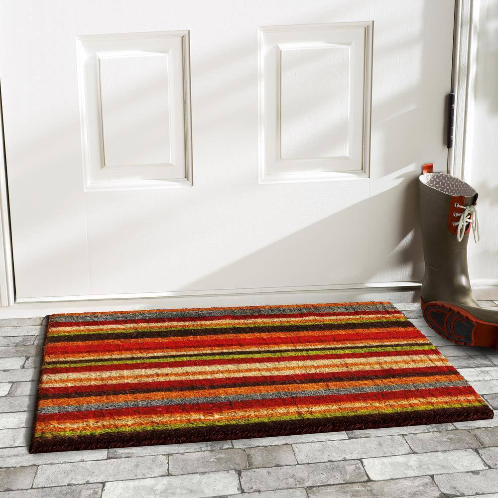 Palisades Stripe Door Mat 17 In. X 29 In.