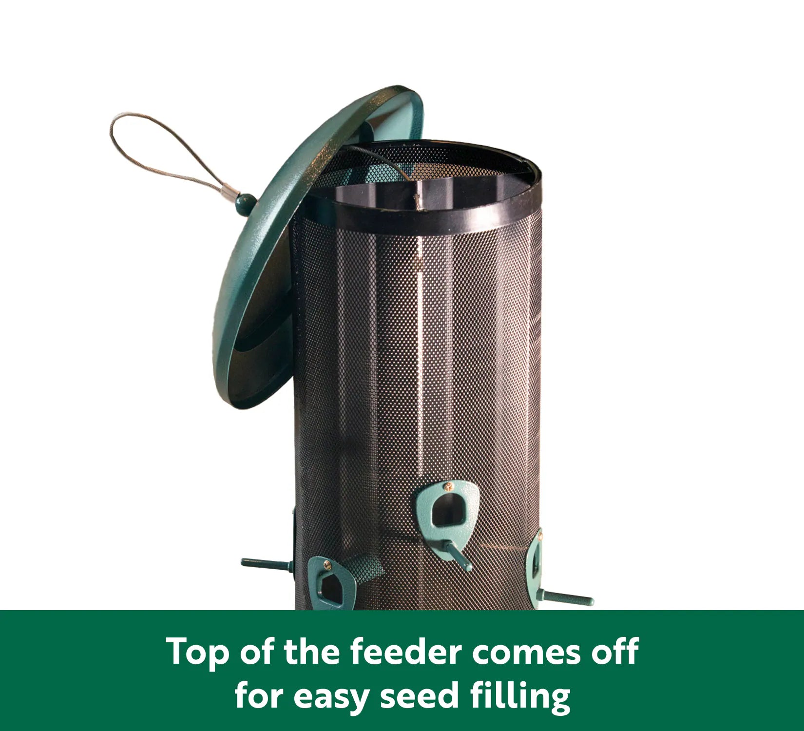 Mesh Hanging Hopper Bird Feeder - 10-Lb