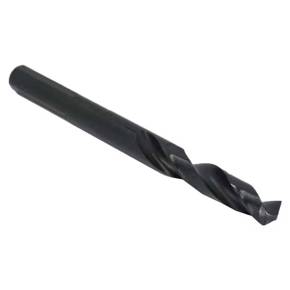 35/64 In. High Speed Steel Black Oxide Reduced Shank Drill Bit with 1/2 In. Shank