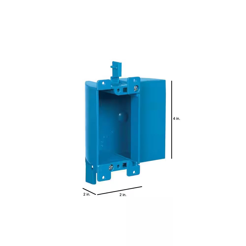 1-Gang 17 Cu. In. Electrical PVC Shallow Old Work Electrical Switch and Outlet Box (B117RSWR)