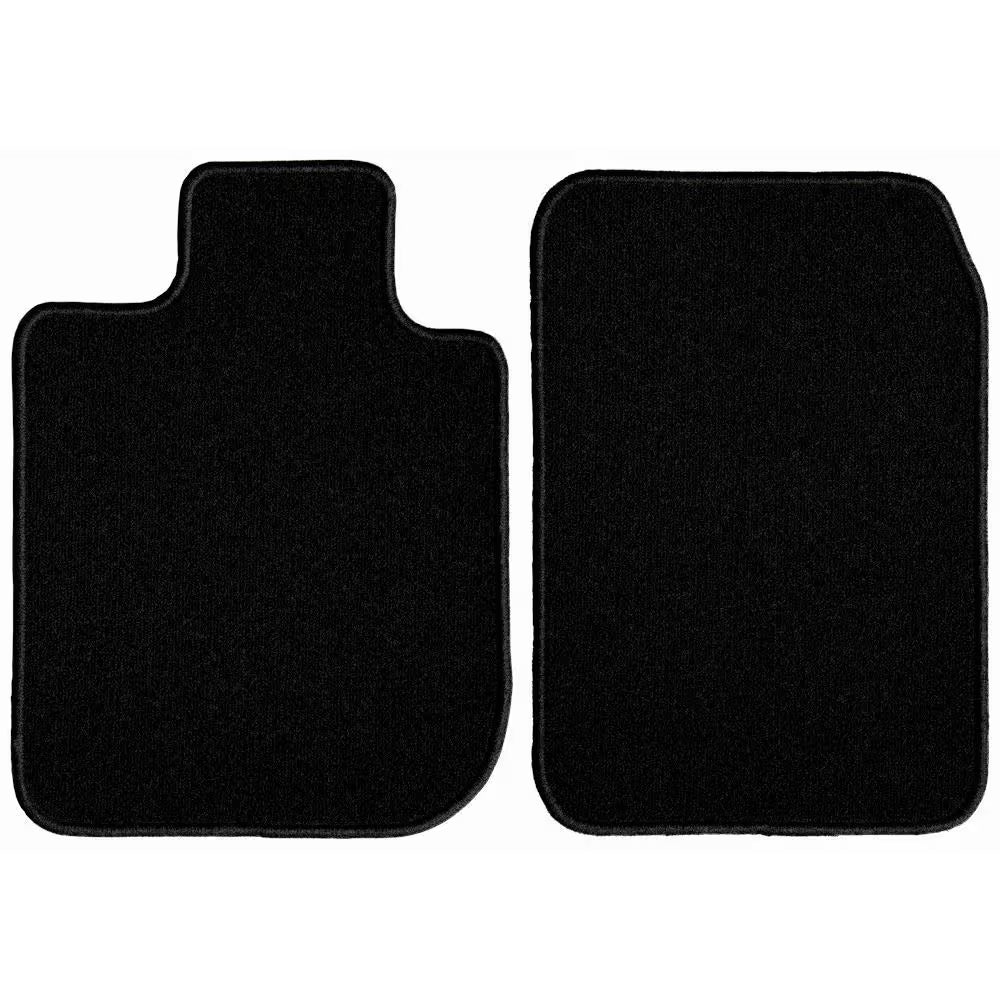 Chevrolet Silverado 1500 Extended Cab Black Classic Carpet Car Mats/Floor Mats, Custom Fit for 2010-2018 (2-Piece)