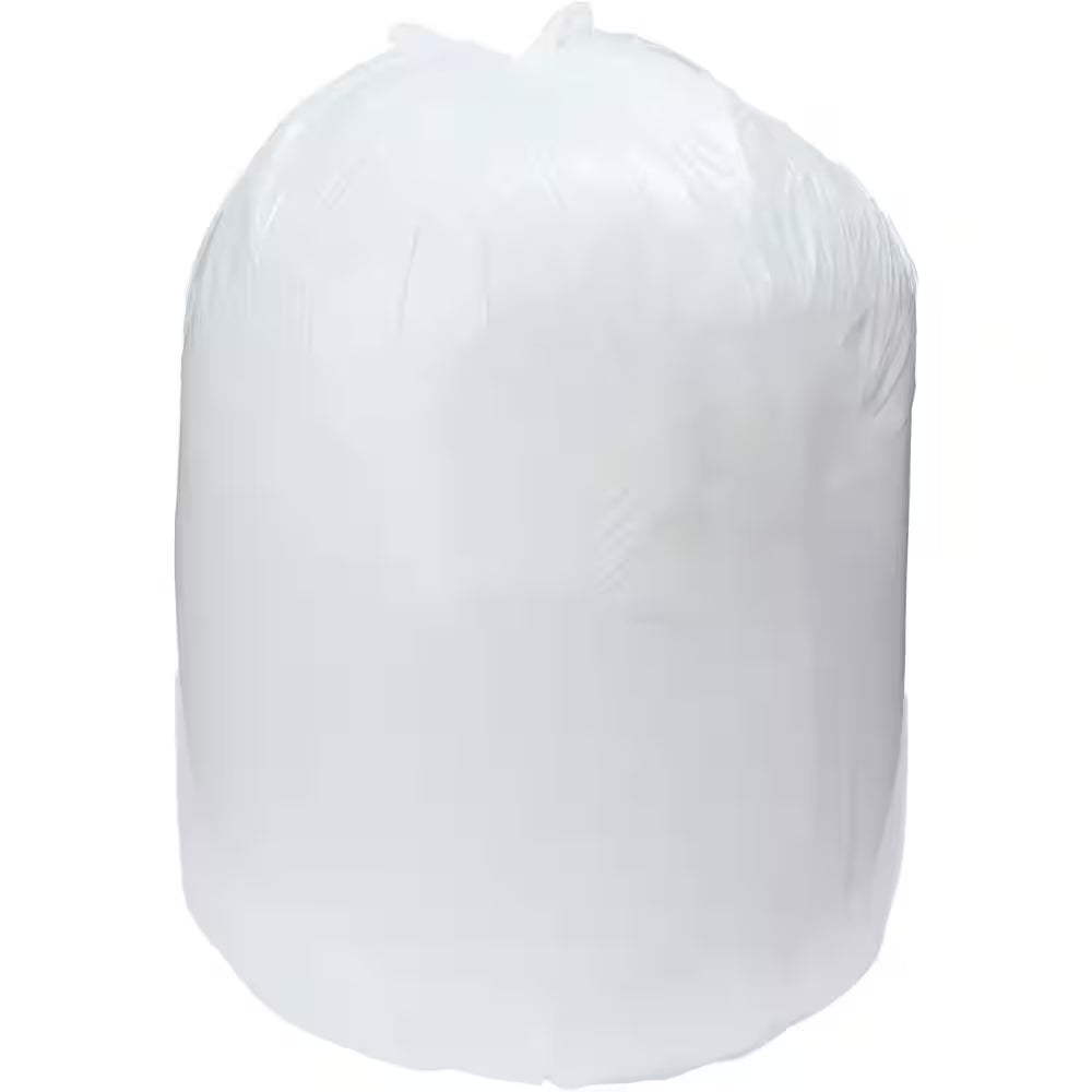 Heavy Duty 55 Gal. Clear Trash Bags (Value 50-Pack) 1.2 MIL Equivalent Industrial Strength Plastic 37 In. X 54 In.
