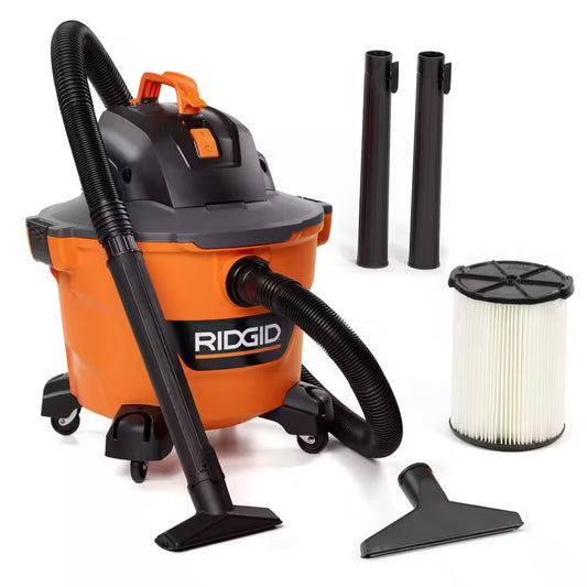 RIDGID  9 Gallon 4.25 Peak HP NXT Wet/Dry Shop Vacuum with Filter, Locking Hose and Accessories