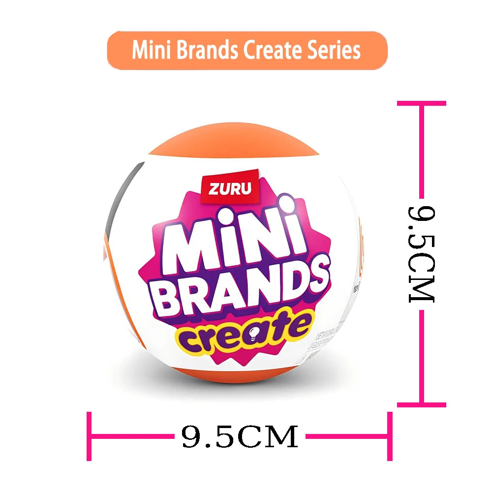 Zuru Surprises Mystery Mini Brands Blind Box Foodie Creat Masterchef Ball Surprise Collectibles Miniature Miniatures Food Toys