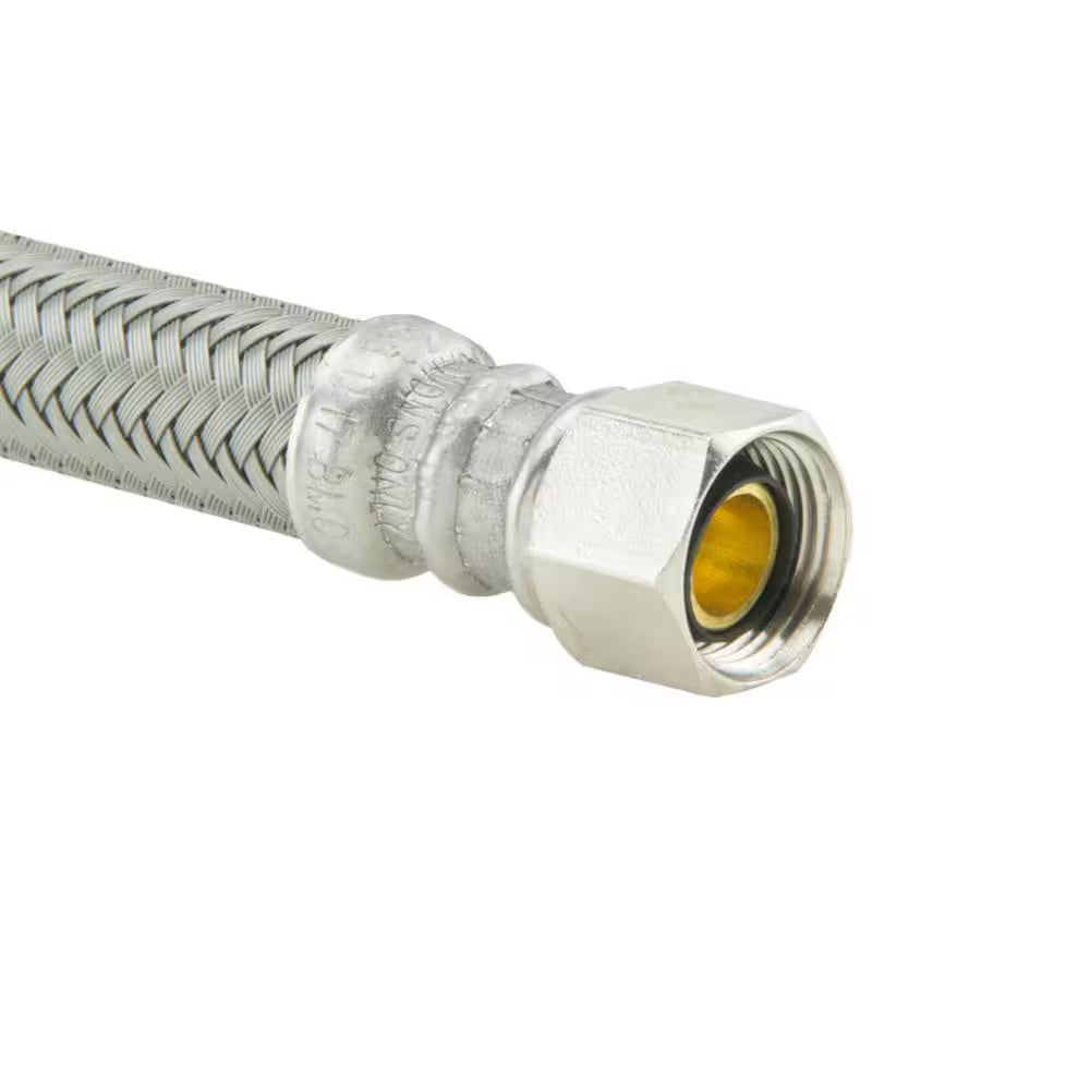 3/8 In. Comp X 3/8 In. Comp X 60 In. Stainless Steel Dishwasher Supply Line W/ 3/8 In. MIP & 3/4 In. Garden Hose Elbows