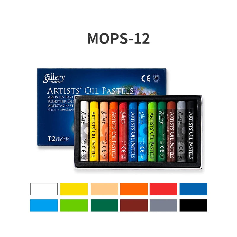 MUNGYO Artist Soft Oil Pastel Set Professional Painting Drawing Graffiti Art Crayons Washable Non Toxic Art Supply 12/25/50Color