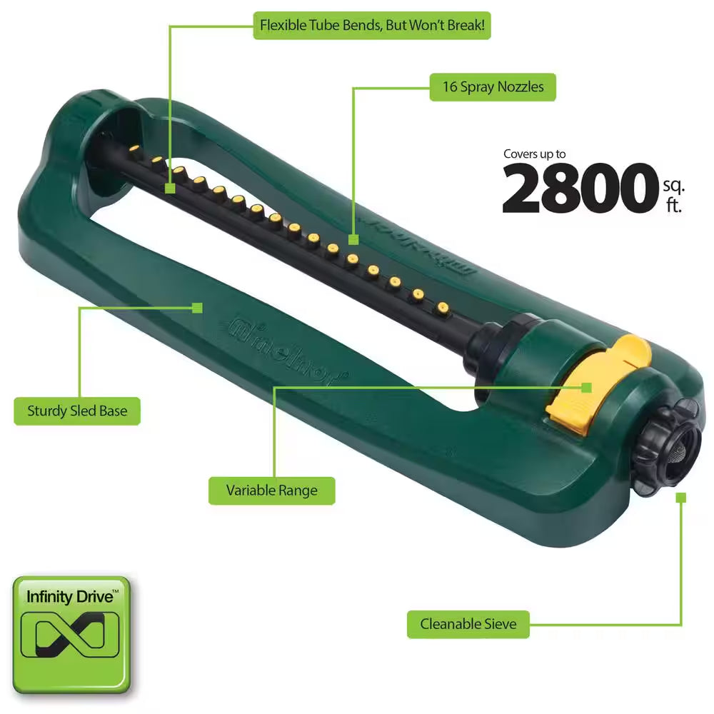 2800 Sq. Ft. Oscillating Sprinkler