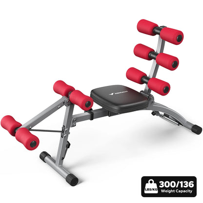 MERACH Ab Machine Multi-Functional Adjustable Ab Trainer Workout Bench for Home Gym Sit Up Machine for Abdominal Exercise Chair