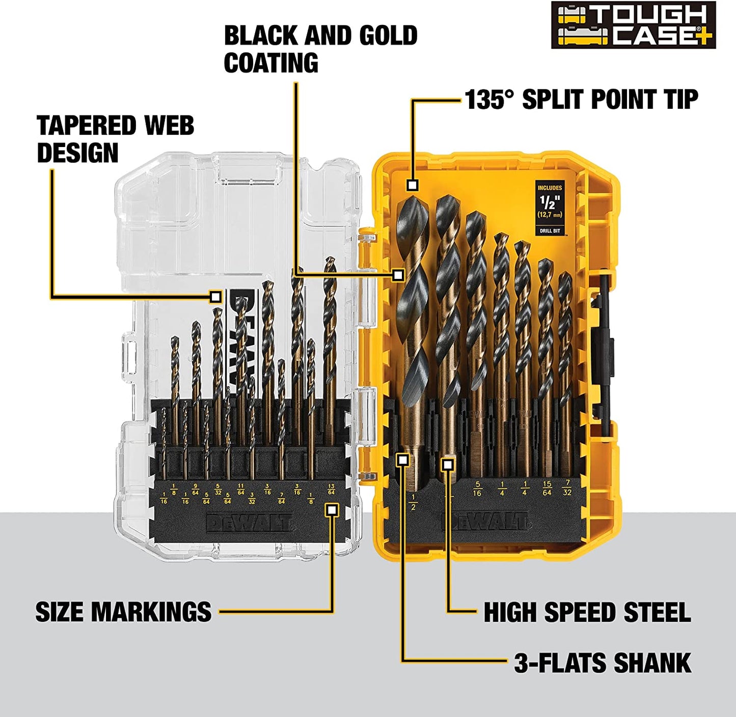 DEWALT  Black and Gold Drill Bit Set (21-Piece)
