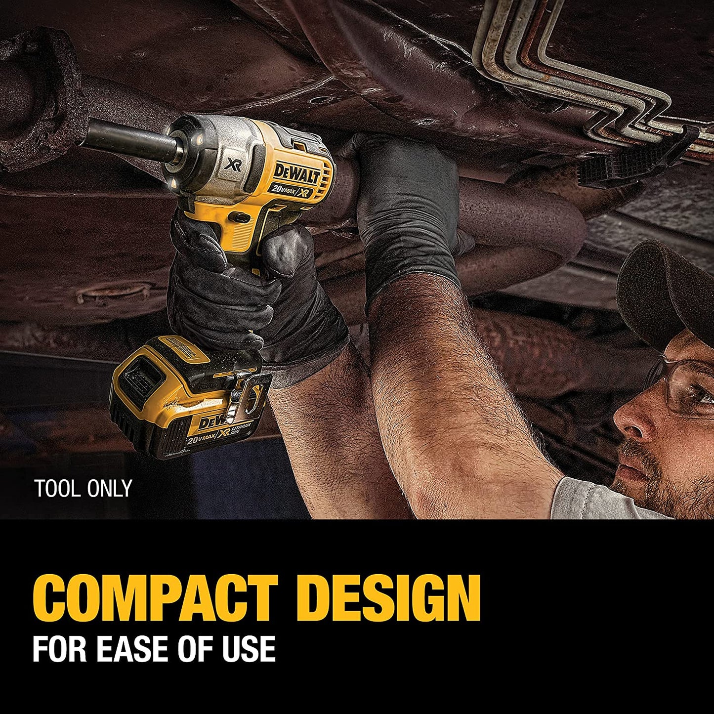 DEWALT  20V MAX XR Cordless Brushless 3/8 in. Compact Impact Wrench (Tool Only)