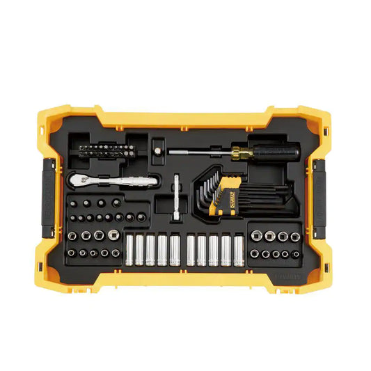 DEWALT  1/4 in. and 3/8 in. Drive Mechanics Tool Set with Toughsystem Trays (131-Piece)