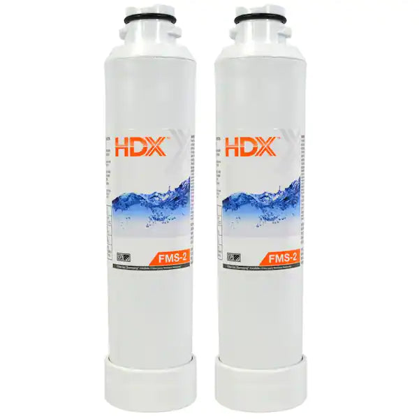 HDX FMS-2 Premium Refrigerator Water Filter Replacement Fits Samsung HAF-CINS (2-Pack)