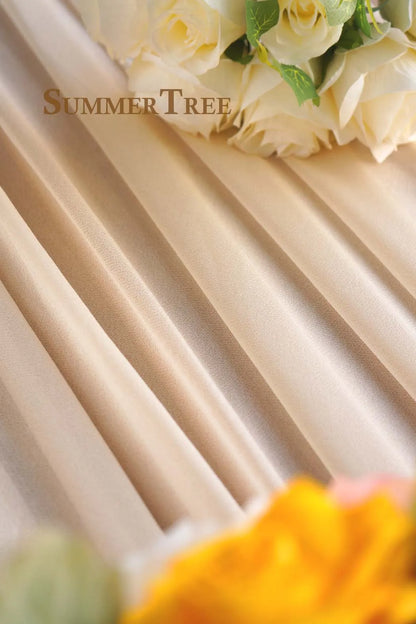 10 Meters Wedding Arch Drape Fabric Sheer Chiffon Tulle Curtain Draping Backdrop Party Supplies Home Drapery Ceremony Decoration
