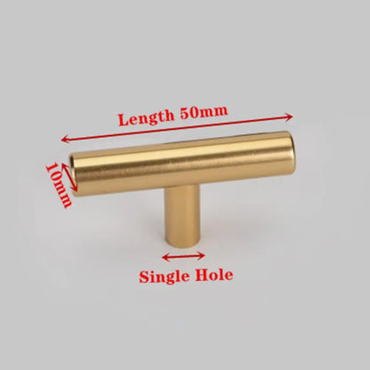Black Gold Cupboard Handle Brushed Stainless Steel Kitchen Cabinet Door Knob Furniture Drawer Pull  Hardware Pulls  Bar Handle