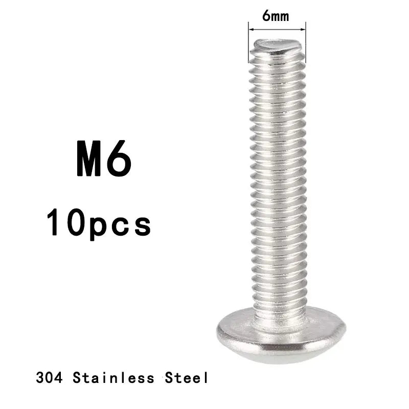 ZONSANTA ISO7380 M2 M2.5 M3 M4 M5 M6 304 A2 Round 304 Stainless Steel Screws Hex Socket Button Head Allen Bolt Mechanical Screw