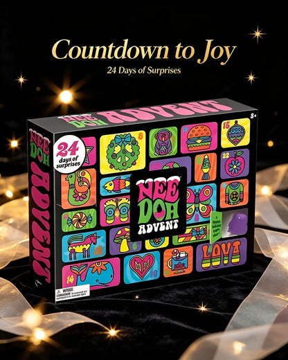 NEEDOH Christmas Easter Advent Calendar 24 Pcs Unique Cute Squishy Fidget Toy Slow Rebound Stress Relief Mystery Surprise Box