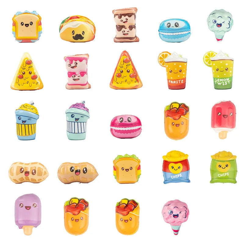Slow Rebound Animal Donut Decompression Toy Keychain Party Children's Small Gift Fidget Toy Fidgets Toys Squeeze Toy