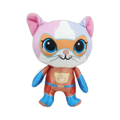 Super Kitties Team Anime Plush Toys Crystal Super Soft Plush Toy Doll Blue Kitten Green Kitten Yellow Kitten Toy doll Kids gift